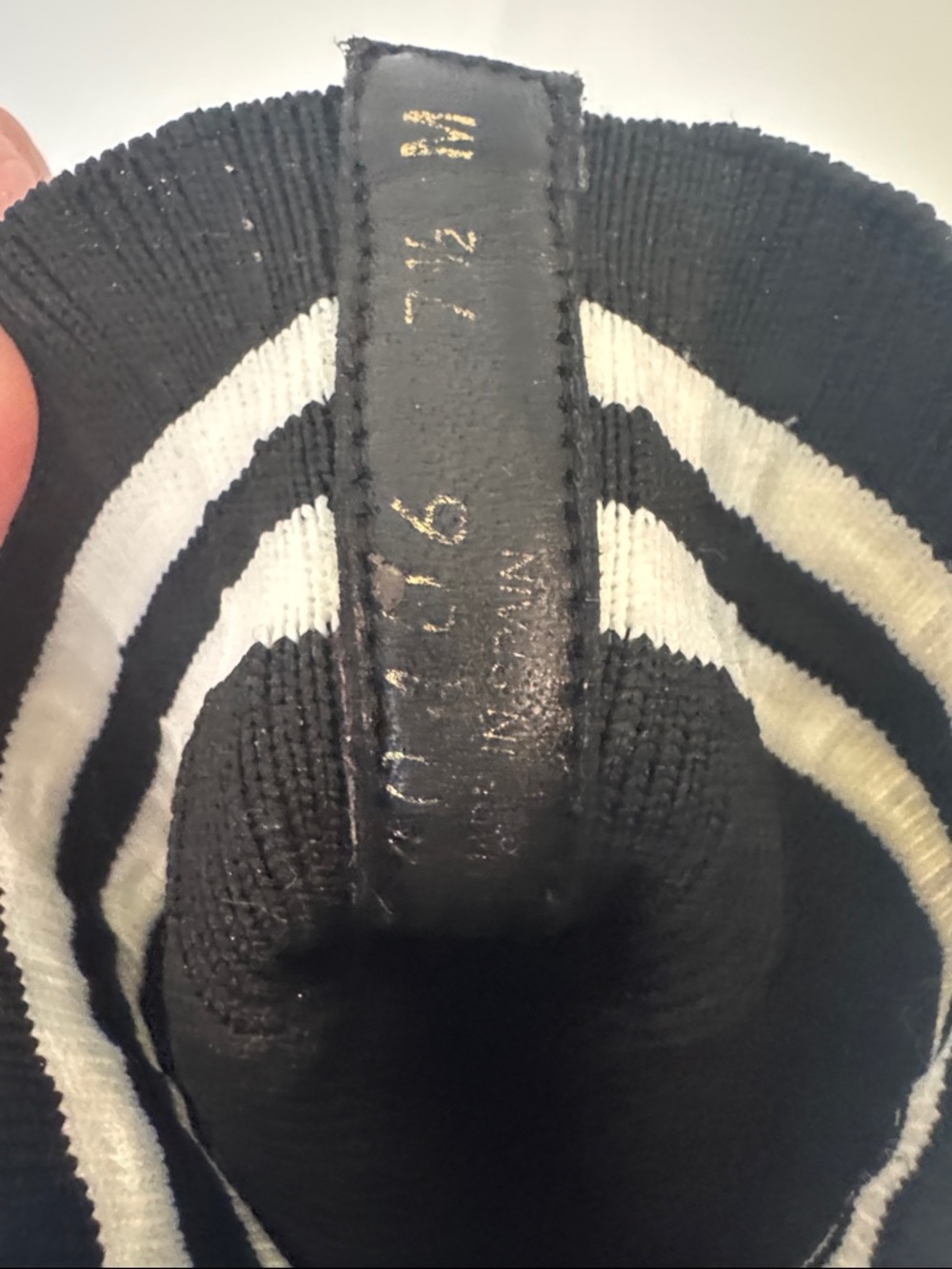 Stuart Weitzman Waverly Sock Bootie Black Metallic Size 7.5 - Picture 7 of 9
